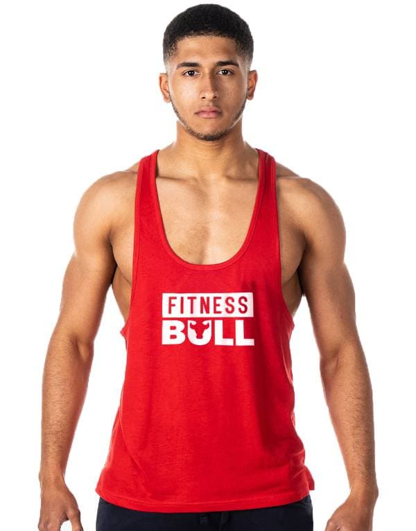 Fitness Bull Gym Tank Top Athletic Tank Top Red