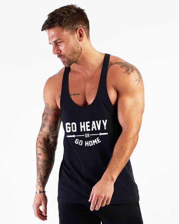 No Heavy Or Go Home Fitness Tank Top Athletic Tank Top Black