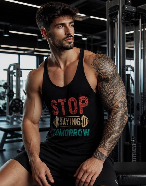 Stop Fitness Gym Tank Top Sporcu Atleti