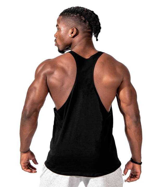 Play Hard Gym Fitness Tank Top Athletic Tank Top Black thumbnail 2