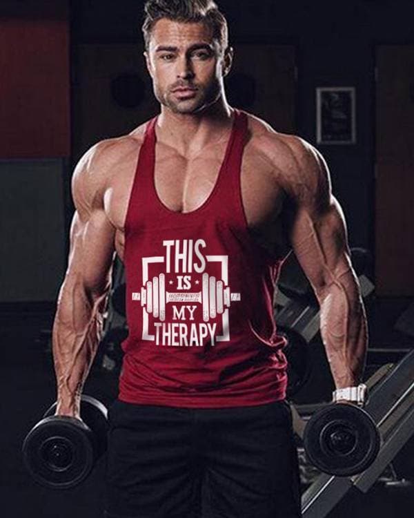 My Therapy Fitness Gym Tank Top Sporcu Atleti [bordo]