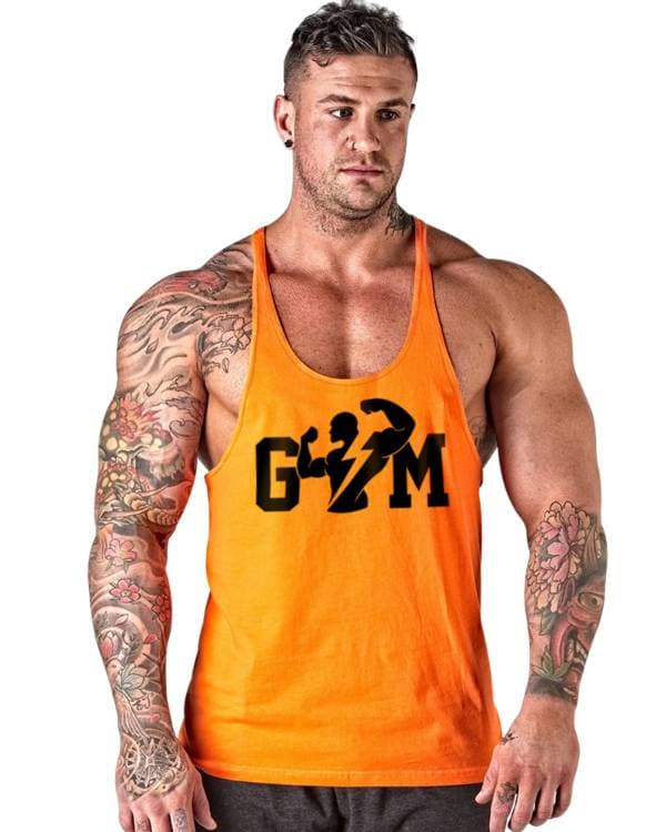 Gym Fitness Tank Top Athletic Tank Top Orange