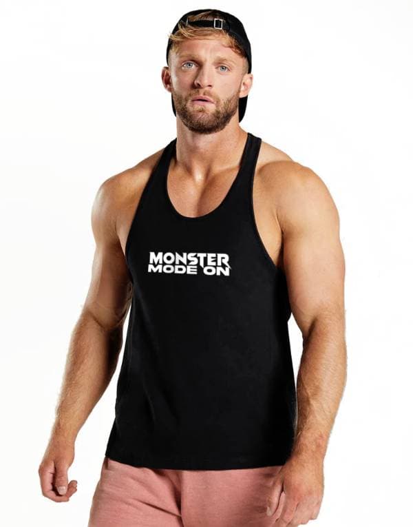 Monster Mode On Gym Fitness Tank Top Athletic Tank Top Black